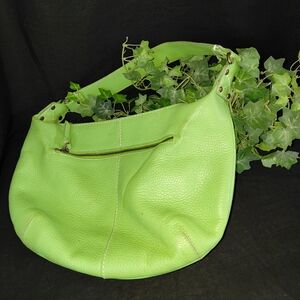 Bright Green Leather Gap Purse